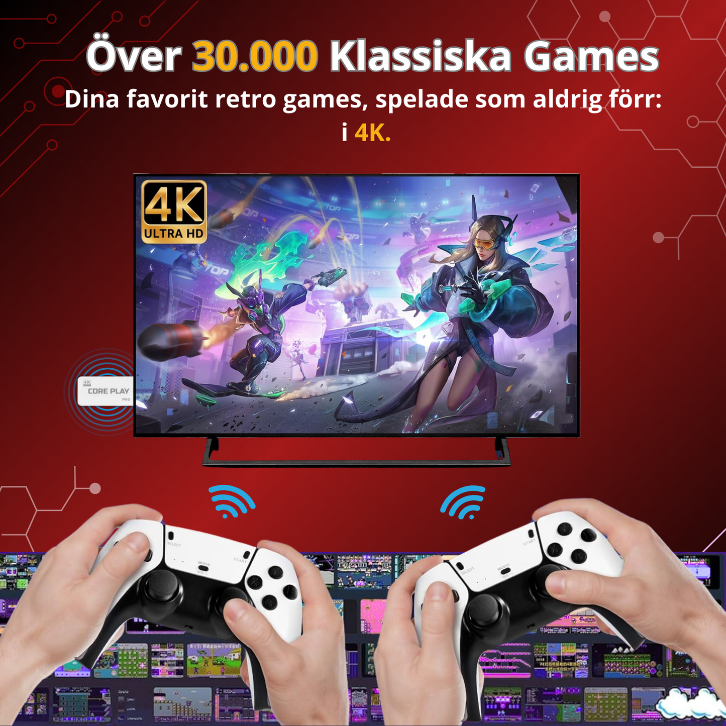 CorePlay Stick™ | 30 000 Legendariska Games i en Kraftfull Sticka