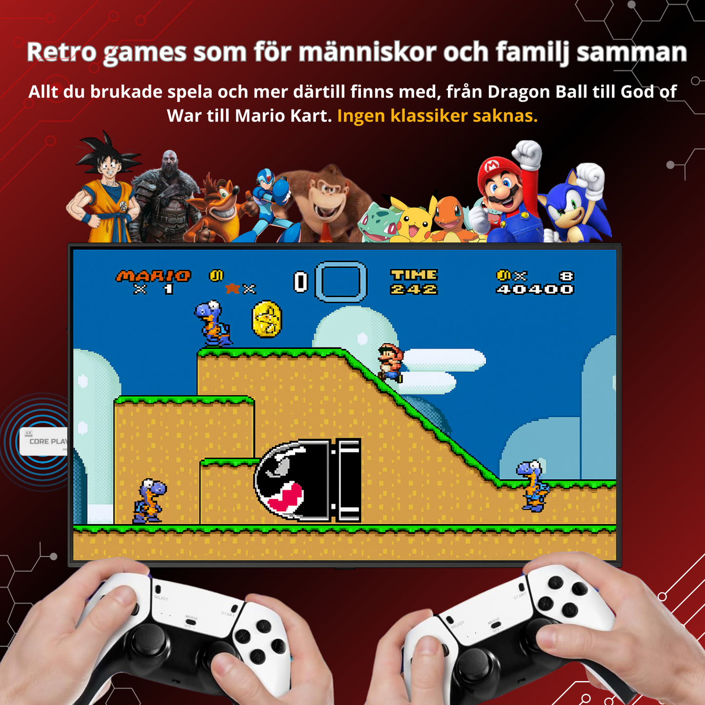 CorePlay Stick™ | 30 000 Legendariska Games i en Kraftfull Sticka