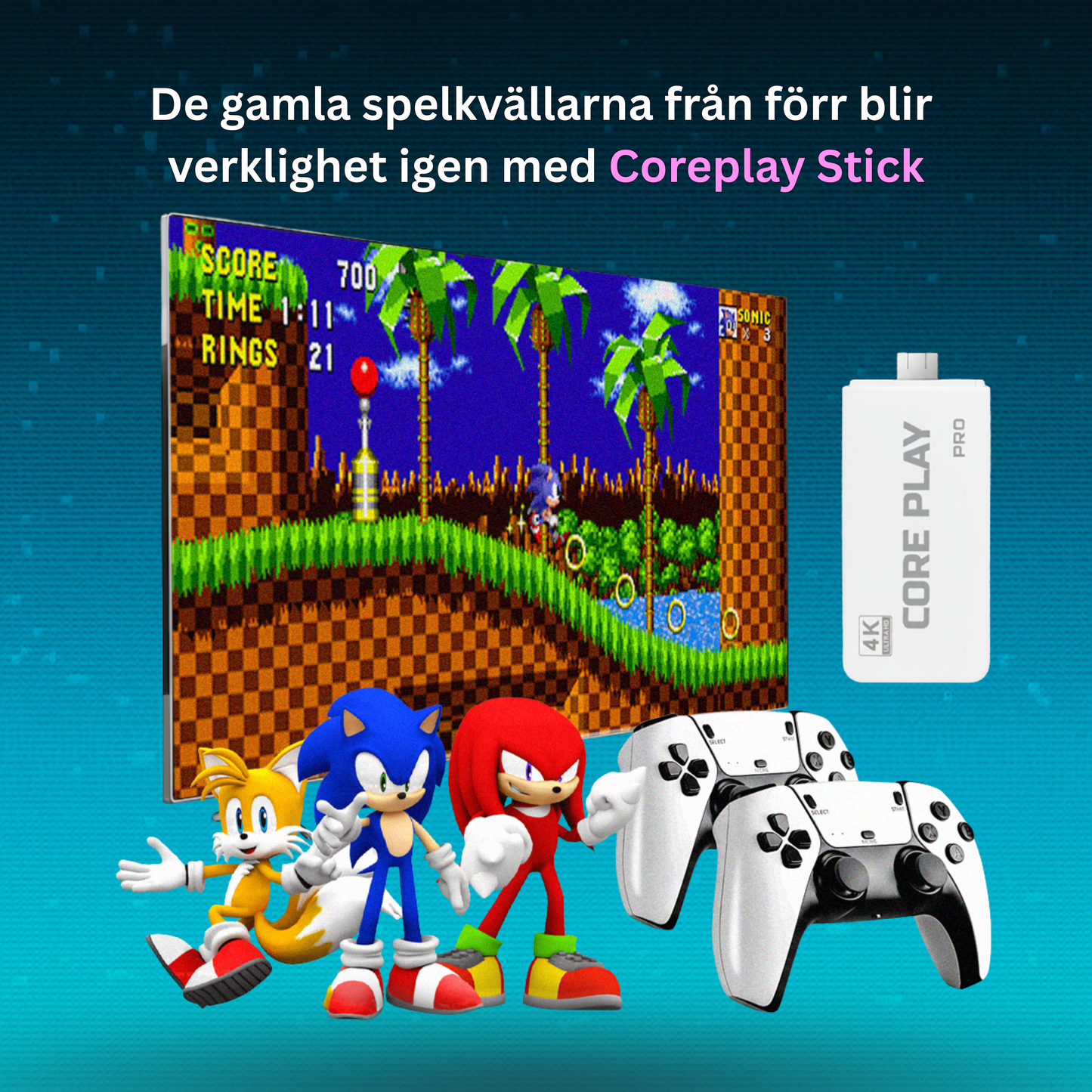CorePlay Stick™ | 30.000 Legendariska Games i en Kraftfull Sticka